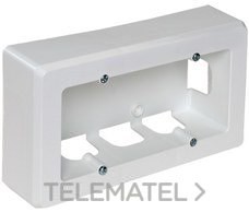 ZÓCALO SUPERFICIE CON 2 ELEMENTOS 165x96x43mm BLANCO