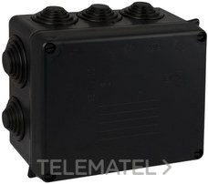 CAJA ESTANCA 160x135x70 10 CONOS PG21/29 NEGRO