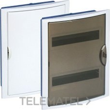 CAJA DISTR.EMP.TAB.HUECO 28 EL.320x420x75 MO.BL PTA.FUMÉ