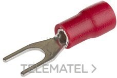 TERMINAL HORQUILLA DIÁMETRO 4,3mm DE 0,5 A 1,5mm² ROJO (BOLSA 50u)