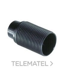 PORTALÁMPARAS E14 2A 250V CUERPO ROSCADO NEGRO