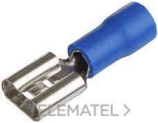 TERMINAL FASTÓN 0,8x6,35mm DE 1,5 A 2,5mm² AZUL (BOLSA 50u)