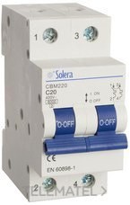 INTERRUPTOR MAGNOTOTÉRMICO SECTOR TERCIARIO 2P 2 MÓDULOS DIN 16A