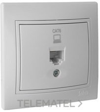 TOMA DATOS R45 CATEGORÍA 6 83x81 BLANCO