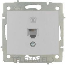 TOMA TELÉFONO RJ11 SERIE EUROPA 83x81 BLANCO
