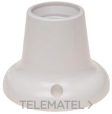 PORTALÁMPARAS ZÓCALO RECTO E-27 NEGRO