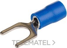 TERMINAL HORQUILLA DIÁMETRO 6mm DE 1,5 A 2,5mm² AZUL (BOLSA 50u)