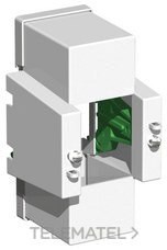 CUBREBORNE PRECINTABLE DE 2 MÓDULOS 61x113x64mm CON TAPA POSTERIOR COLOR BLANCO