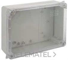 CAJA 220x170x80 TORNILLO 1/4"c/tapa TRANSPARENTE