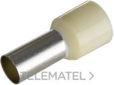 TERMINAL PUNTERA HUECA SENCILLA 12mm 16mm² BLANCO (BOLSA 50u)