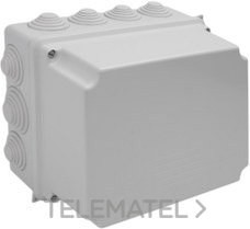 CAJA ESTANCA 220x170x140 12 CONOS TUBO DIÁMETRO 32 GRIS