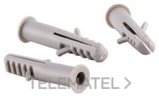 TACO EXPANSIÓN NYLON GRIS 6x30 PARA TORNILLO