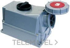 TOMA INTERBLOCANTE SERIE MURAL 3P+neutro+TT 63A 400V