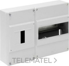 CAJA DISTRIBUCIÓN SUPERFICIE 8 elementos+4 PRECINTABLES 277x188x55mm MARFIL