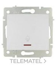 PULSADOR CAMPANA LUMINOSO 10A 250V EMBORNAMIENTO RÁPIDO BLANCO