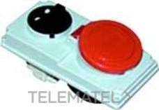 TOMA INTERBLOCANTE TRASCUADRO 3P+TT 16A 400V