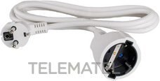 PROLONGADOR BIPOLAR  3G1,5 BLANCO CON OBTURADOR 3m