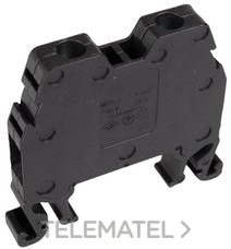 BORNE PARA CARRIL DIN 2,5mm² TORNILLO NEUTRO FASE NEGRO