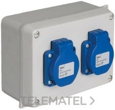 MONTAJE ESPECIAL 816+2 TOMA SCHUKO 2P+TT 16A