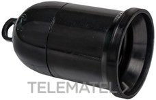 PORTALÁMPARAS E-27 4A 250V NEGRO