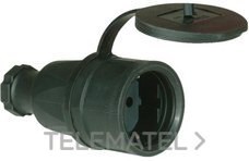 BASE ENCHUFE SCHUKO CON OBTURADOR 16A 250V IP44
