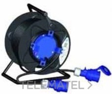 ENROLLACABLES H05VV-F CLAVIJA+BASE 2P 30m NEGRO