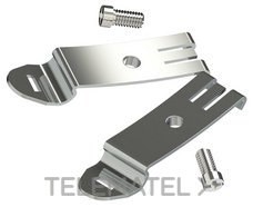 JUEGO DE 2 SOPORTES metálicos+2 TORNILLOS SERIE 8000 DIN 35mm