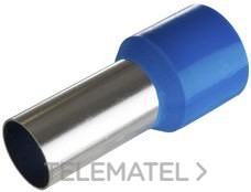 TERMINAL PUNTERA HUECA SENCILLA 20mm 50mm² AZUL (BOLSA 50u)