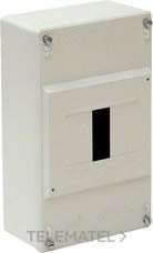 CAJA DISTRIBUCIÓN SUPERFICIE 4 ELEMENTOS 40A 115x188x55mm GRIS