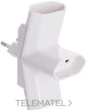 ADAPTADOR TRIPLE 2P 10A 250V MÁXIMO 2300W