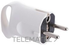 CLAV.2P+T 16A 250V DBL.SIST.TIERRA,SUJETACABLES ATBL.FÁCIL EMBOR.C/ASA,ESPG.d