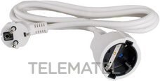 PROLONGADOR BIPOLAR 3G1,5 BLANCO CON OBTURADOR 4m