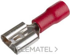 TERMINAL FASTÓN 0,8x6,35mm DE 0,5 A 1,5mm² ROJO (BOLSA 50u)