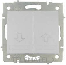 PULSADOR PERSIANA 10A 250V SERIE EUROPA 83x81 BLANCO