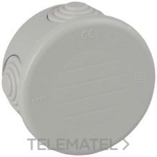 CAJA ESTANCA 77x35 4 CONOS PARA TUBO DIÁMETRO 20 GRIS