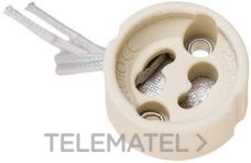 PORTALÁMPARAS CERÁMICA CASQUILLO GU10 150mm 4A 250V