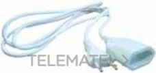 PROLONGADOR CLAVIJA BIPOLAR 10A CABLE 2x1mm3m