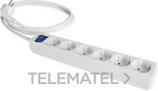 BASE MÚLTIPLE MÚLTIPLE DE 6 TOMAS Y PROLONGACIÓN DE 5m