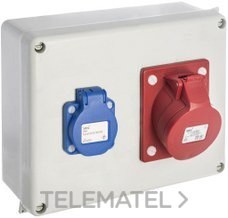 MONTAJE CAJA ESTANCA 886+1 TOMA SCHUKO 2P+TT 16A
