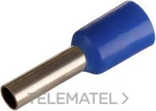 TERMINAL PUNTERA HUECA SENCILLA 8mm 2,5mm² AZUL (BOLSA 50u)
