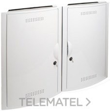 CONJUNTO PARA ICT 2 REGISTROS+BASES+CERRADURA PUERTA+MARCO BLANCO