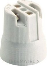 PORTALÁMPARAS E-27 PORC.4A 250V PROT.CONTRA CHOQUES ELTCO.S/SOP.