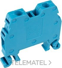 BORNE PARA CARRIL DIN 2,5mm² TORNILLO NEUTRO FASE AZUL