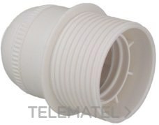 PORTALÁMPARAS E27 4A 250V CUERPO ROSCADO T BLANCO