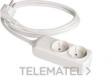 BASE BIPOLAR 2 TOMAS PROLONGACIÓN 2m BLANCO