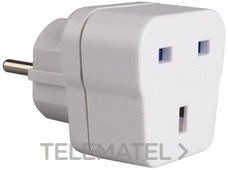 ADAPTADOR VIAJE SCHUKO /INGLES 16A 250V