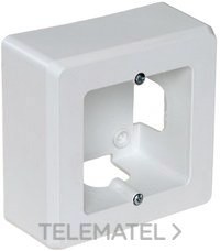 ZÓCALO SUPERFICIE CON 1 ELEMENTO 94x96x43mm BLANCO