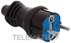CLAV.2P+T 16A 250V C/DBL.SIST.A TIERRA,SUJETACABLES ATBL.IP44 MAT.CAUCHO TPLAST.