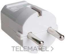 CLAVIJA BIPOLAR 10A 250V ESPIGA DIÁMETRO 4,8 TERMOESTABLE MARFIL