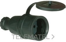 BASE ENCHUFE TIPO FRAN.OBT.16A 250V TP.IP44 CAUCHO TPLAST.NG